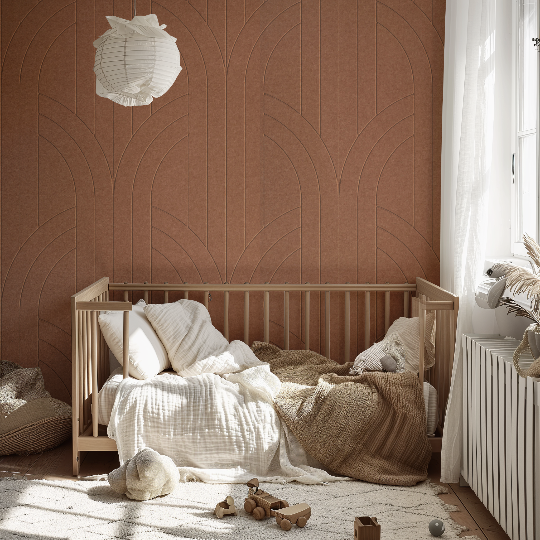 Vilten wandbekleding