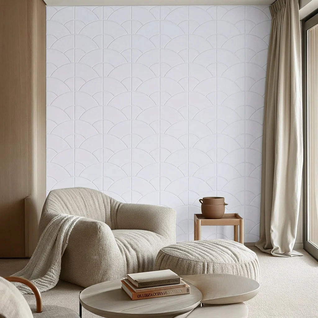Akoestische wand Tokio - White