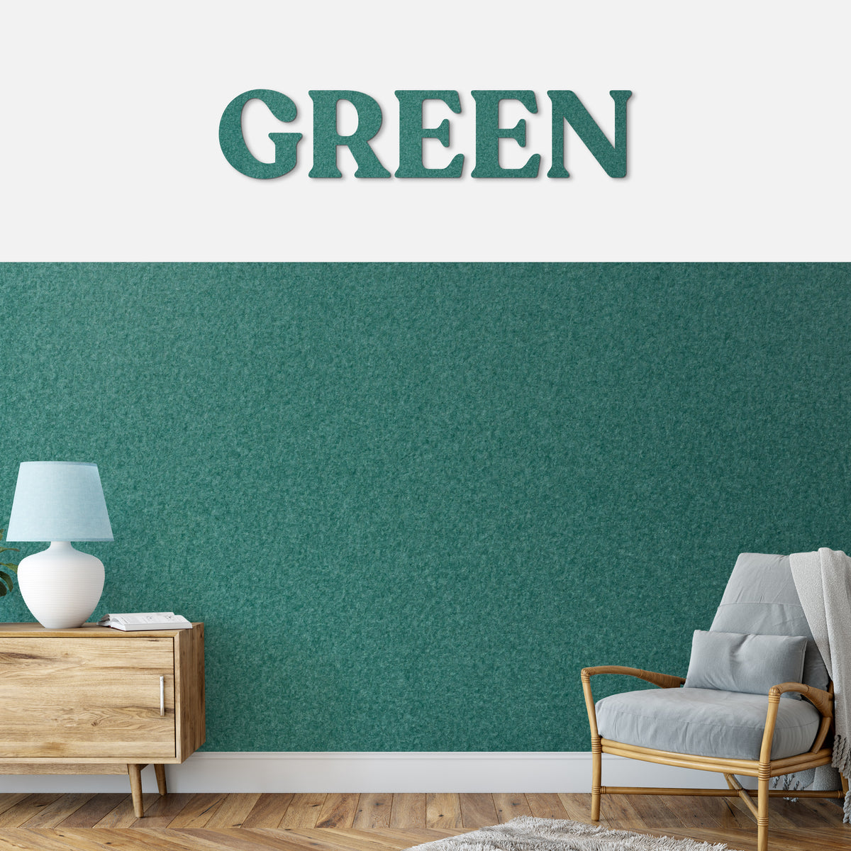 Wandpanelen Palms - Green 120/120